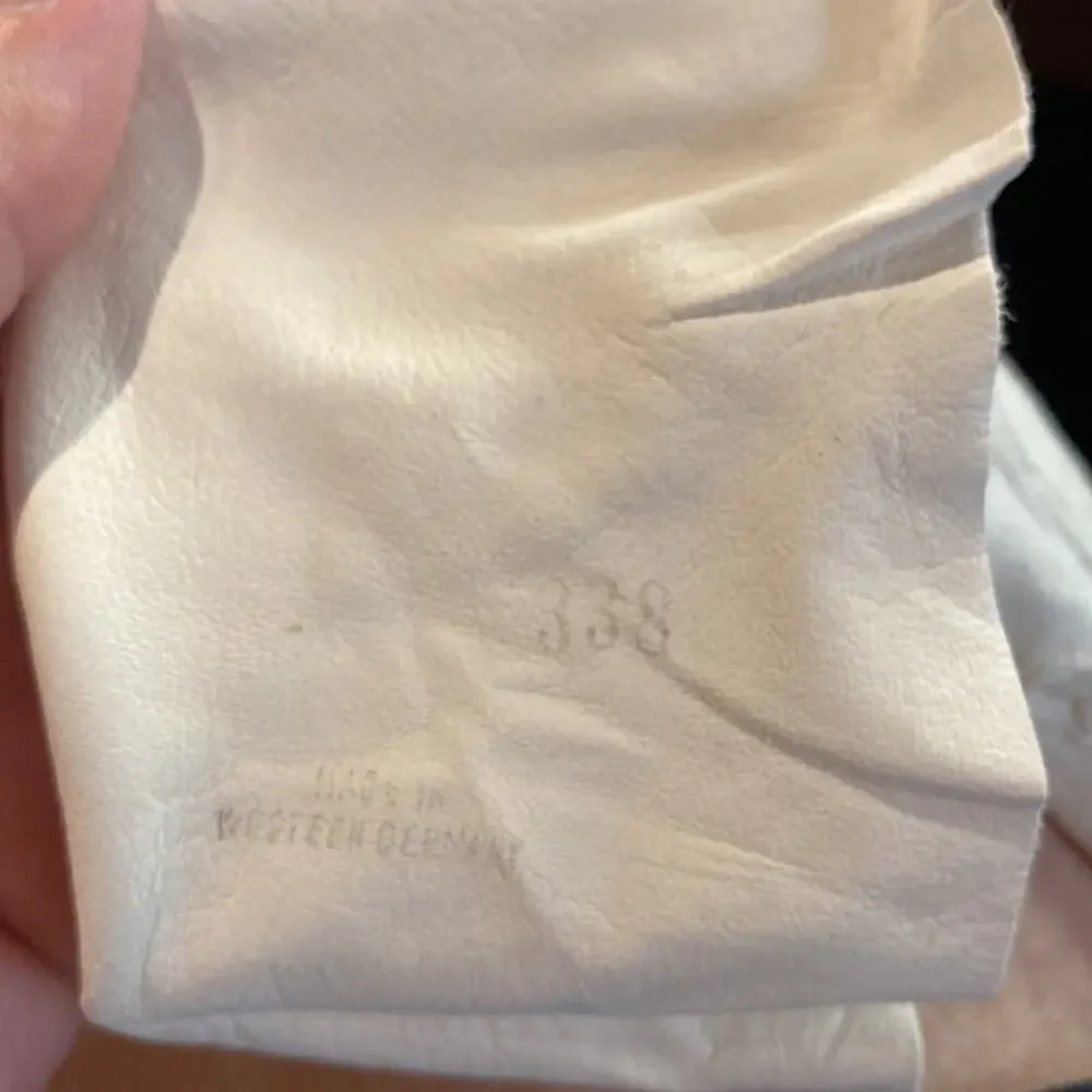 Vintage White Kidskin Gloves Made in Western Germany Very delicate